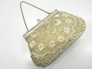 ビーズ　ハンドバッグ